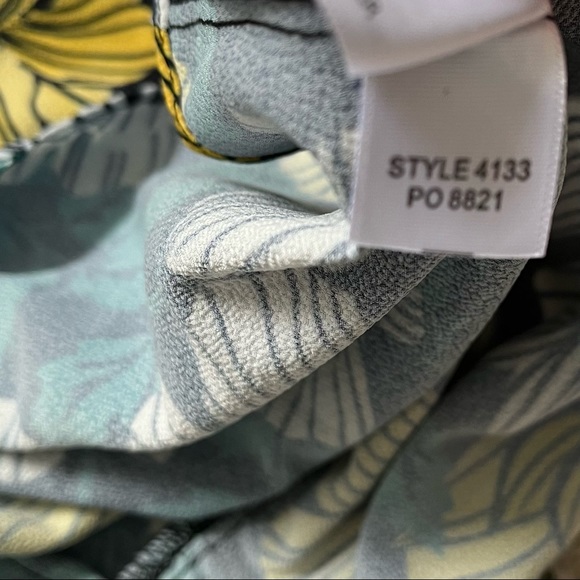 Eloquii Asymmetrical Floral Blouse Womens 24P Ruffle Peplum Pullover Partial Zip - Picture 5 of 8